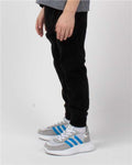 Independent Trading Co. PRM11PNT Toddler Lightweight Special Blend Sweatpants - Black - model side