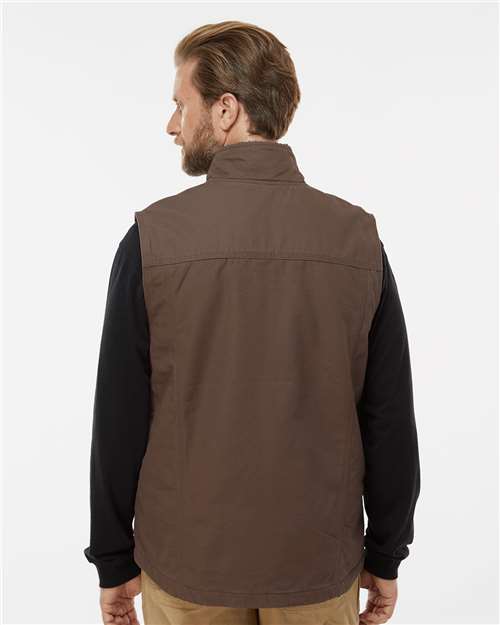 DRI DUCK 5068 Men's Trek Canyon Cloth Vest - Tobacco - model back