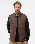 DRI DUCK 5068 Men's Trek Canyon Cloth Vest - Tobacco - model front