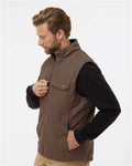 DRI DUCK 5068 Men's Trek Canyon Cloth Vest - Tobacco - model side