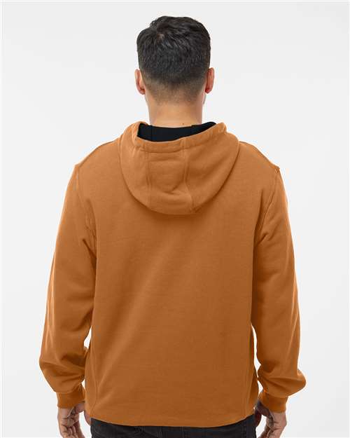 DRI DUCK 7035 Men's Woodland Fleece Hooded Pullover - Saddle - model back