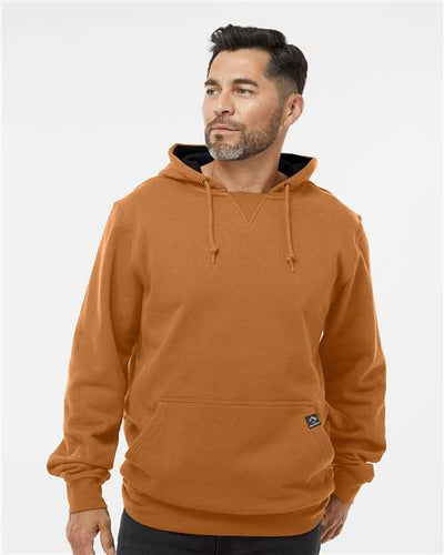 DRI DUCK 7035 Men's Woodland Fleece Hooded Pullover - Saddle - model front