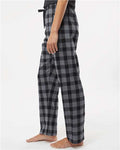 Boxercraft BW6620 Women's Haley Flannel Pants - Charcoal/ Black Buffalo - model side