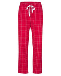 Boxercraft BW6620 Women's Haley Flannel Pants - Crimson Field Day Plaid - front