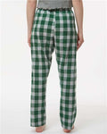Boxercraft BW6620 Women's Haley Flannel Pants - Green/ Oxford Buffalo - model back