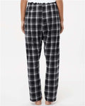 Boxercraft BW6620 Women's Haley Flannel Pants - Heritage Black Plaid - model back