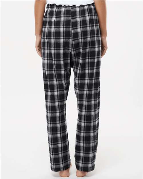 Boxercraft BW6620 Women's Haley Flannel Pants - Heritage Black Plaid - model back