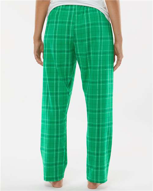 Boxercraft BW6620 Women's Haley Flannel Pants - Kelly Field Day Plaid - model back