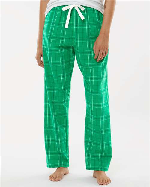 Boxercraft BW6620 Women's Haley Flannel Pants - Kelly Field Day Plaid - model front