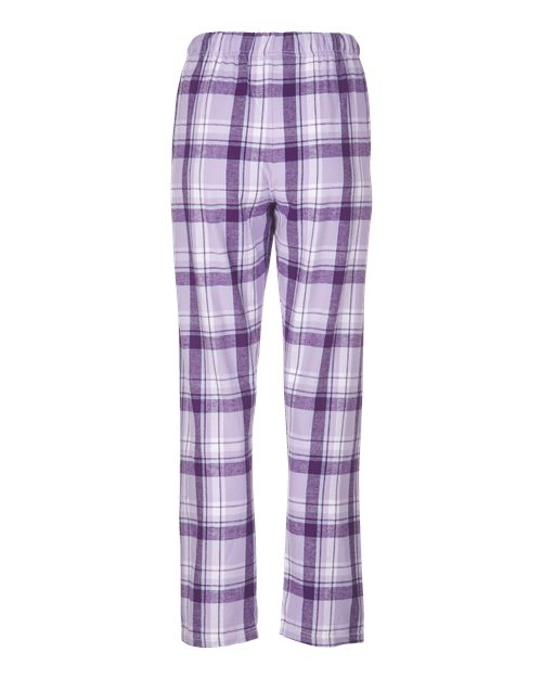 Boxercraft BW6620 Women's Haley Flannel Pants - Lavender Sophia Plaid - back