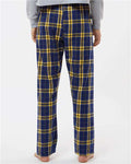 Boxercraft BW6620 Women's Haley Flannel Pants - Navy/ Gold - model back