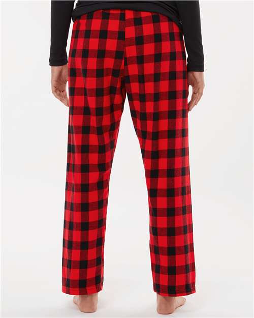 Boxercraft BW6620 Women's Haley Flannel Pants - Red/ Black Buffalo - model back
