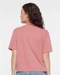 LAT 3518 Women's Boxy Tee - Mauvelous - model back