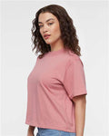 LAT 3518 Women's Boxy Tee - Mauvelous - model side