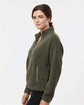 Boxercraft BW8501 Women's Everest Half-Zip Pullover - Olive - model side