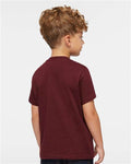 Rabbit Skins 3321 Toddler Fine Jersey Tee - Maroon - model back