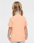 Rabbit Skins 3321 Toddler Fine Jersey Tee - Peachy - model back