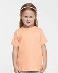 Rabbit Skins 3321 Toddler Fine Jersey Tee - Peachy - model front