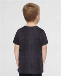 Rabbit Skins 3321 Toddler Fine Jersey Tee - Black Reptile - model back