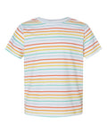 Rabbit Skins 3321 Toddler Fine Jersey Tee - Rainbow Stripe - front