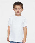 Rabbit Skins 3321 Toddler Fine Jersey Tee - White Reptile - model front