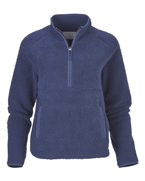 Boxercraft BW8501 Women's Everest Half-Zip Pullover - Indigo - front