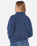 Boxercraft BW8501 Women's Everest Half-Zip Pullover - Indigo - model back