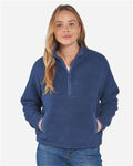 Boxercraft BW8501 Women's Everest Half-Zip Pullover - Indigo - model front