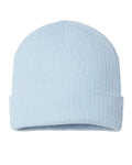 Atlantis Headwear RIO Sustainable Rib Cuffed Beanie - Light Blue - back