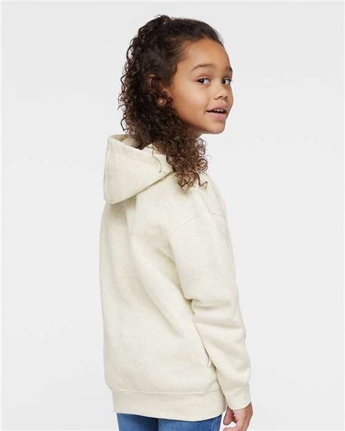 Rabbit Skins 3326 Toddler Pullover Fleece Hoodie - Natural Heather - model back