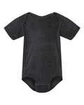 Rabbit Skins 4424 Infant Fine Jersey Bodysuit - Black Reptile - front