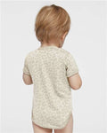 Rabbit Skins 4424 Infant Fine Jersey Bodysuit - Natural Leopard - model back