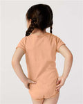 Rabbit Skins 4424 Infant Fine Jersey Bodysuit - Peachy - model back