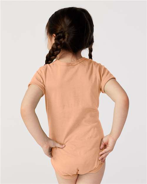 Rabbit Skins 4424 Infant Fine Jersey Bodysuit - Peachy - model back