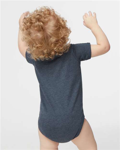 Rabbit Skins 4424 Infant Fine Jersey Bodysuit - Vintage Denim - model back