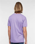 LAT 6901 Unisex Fine Jersey Tee - Lavender - model back