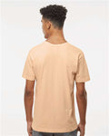 LAT 6901 Unisex Fine Jersey Tee - Peachy - model back