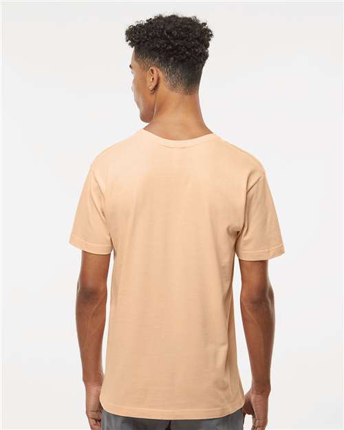 LAT 6901 Unisex Fine Jersey Tee - Peachy - model back