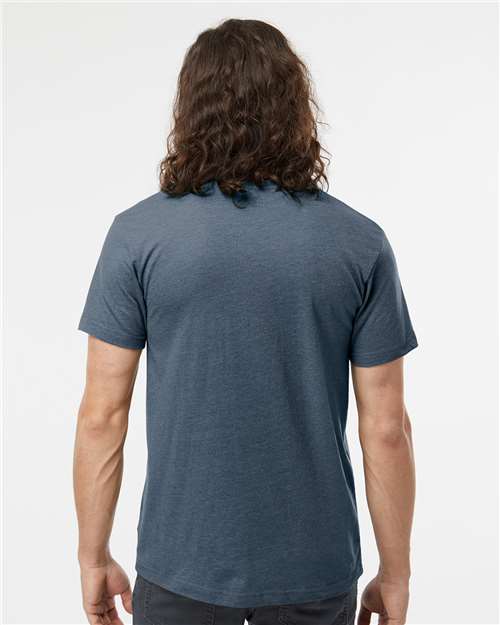 LAT 6901 Unisex Fine Jersey Tee - Vintage Denim - model back
