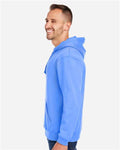 J. America 8824 Men's Premium Hooded Sweatshirt - Carolina Blue - model side