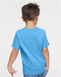 Rabbit Skins 3321 Toddler Fine Jersey Tee - Aqua - model back