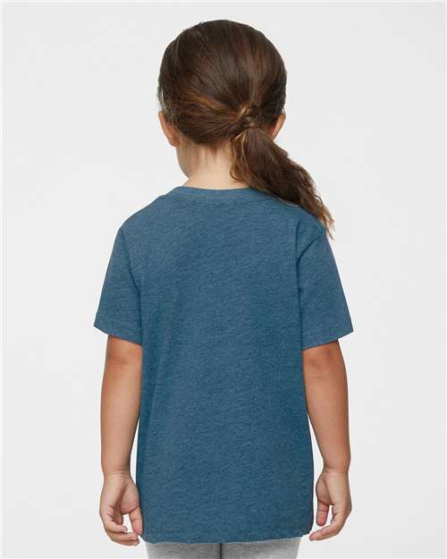 Rabbit Skins 3321 Toddler Fine Jersey Tee - Bermuda Blackout - model back