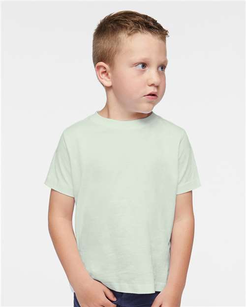 Rabbit Skins 3321 Toddler Fine Jersey Tee - Honeydew - model front