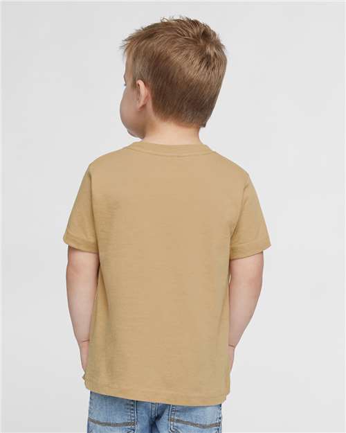 Rabbit Skins 3321 Toddler Fine Jersey Tee - Latte - model back