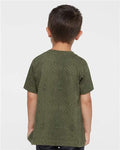 Rabbit Skins 3321 Toddler Fine Jersey Tee - Green Reptile - model back