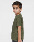 Rabbit Skins 3321 Toddler Fine Jersey Tee - Green Reptile - model side