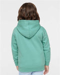Rabbit Skins 3326 Toddler Pullover Fleece Hoodie - Saltwater - model back