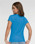 LAT 3516 Women's Fine Jersey Tee - Tradewind - model back