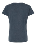 LAT 3516 Women's Fine Jersey Tee - Vintage Denim - back