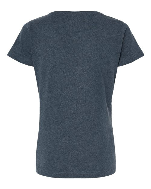 LAT 3516 Women's Fine Jersey Tee - Vintage Denim - back